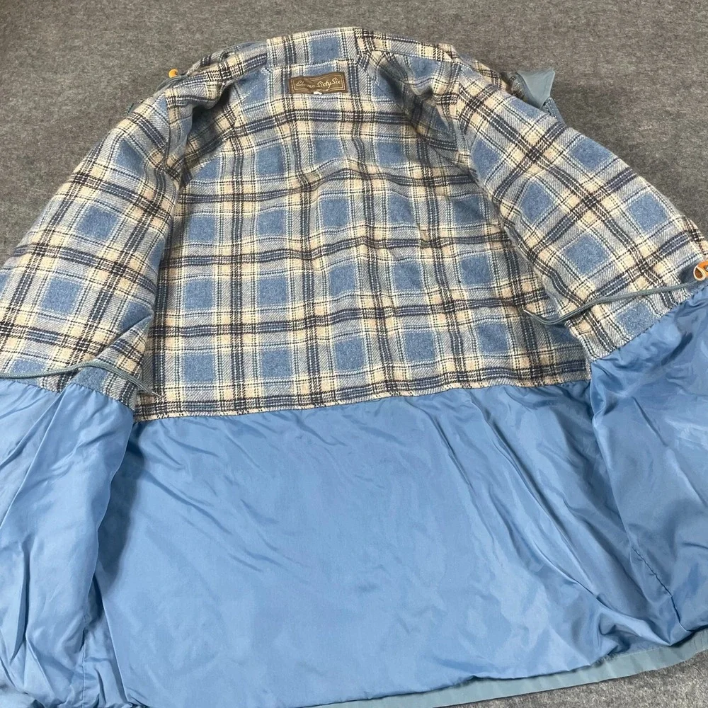 VTG Eleven Sixty Six Jacket Mens Extra Large Blue Wool Plaid Liner‎ Retro Chore